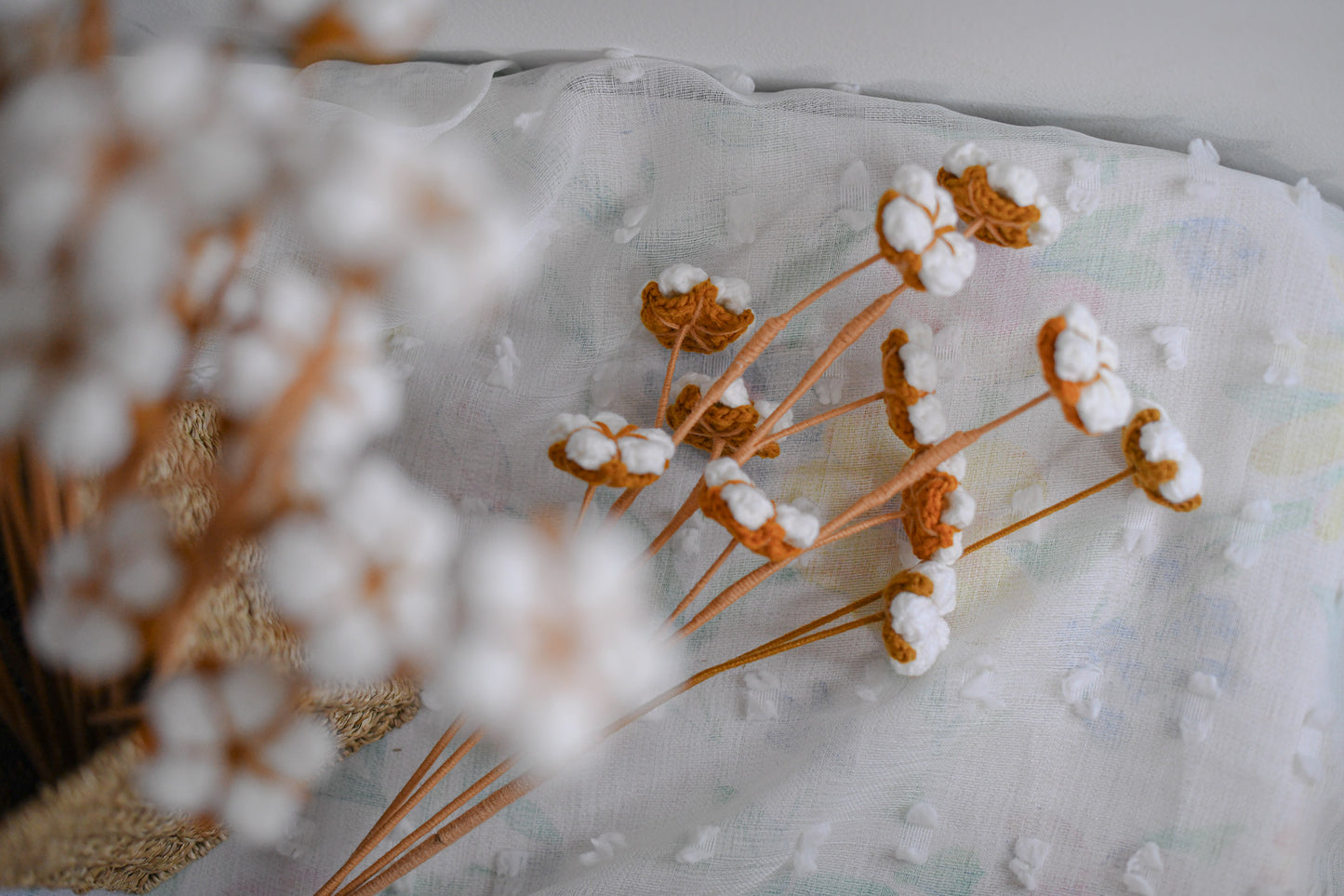 cotton crochet flower