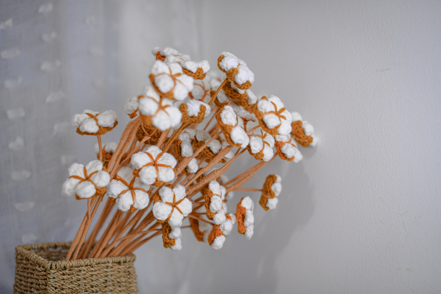 cotton crochet flower