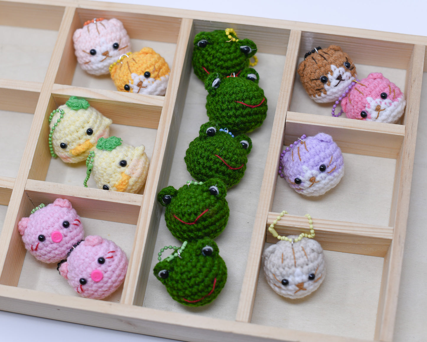 Mini animal head keychain.