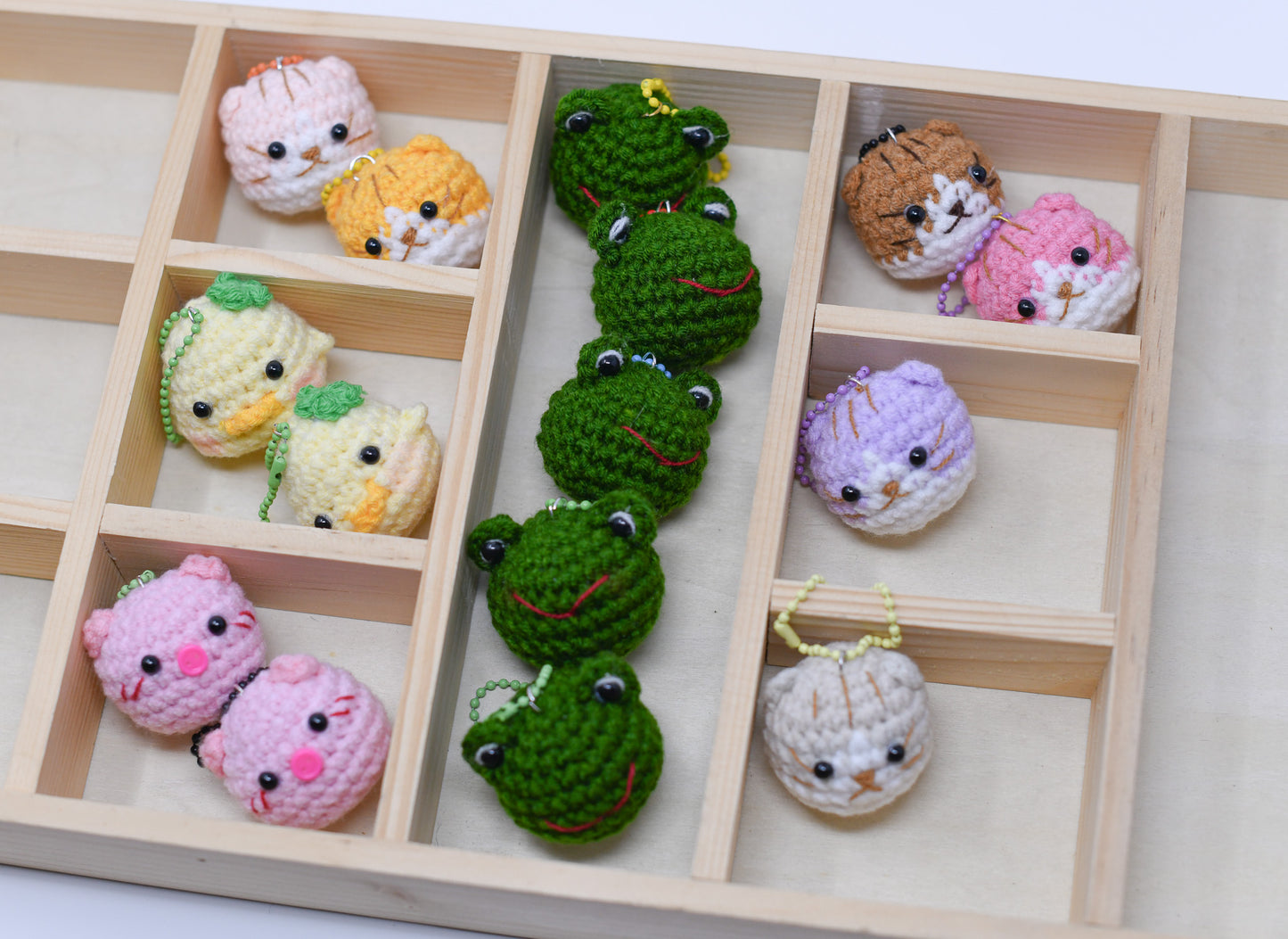 Mini animal head keychain.