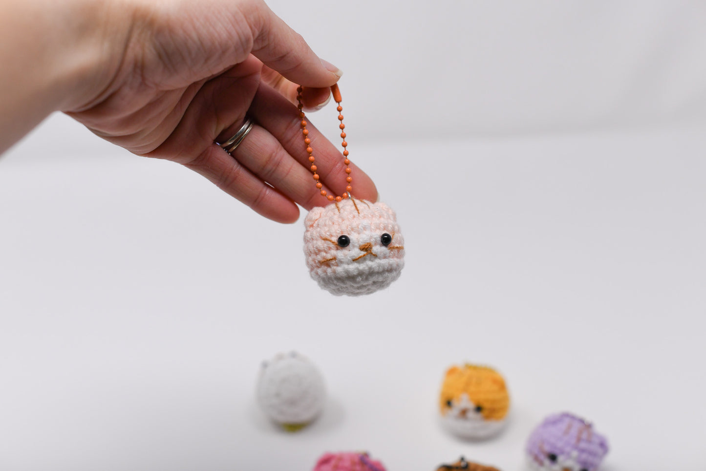 Mini animal head keychain.